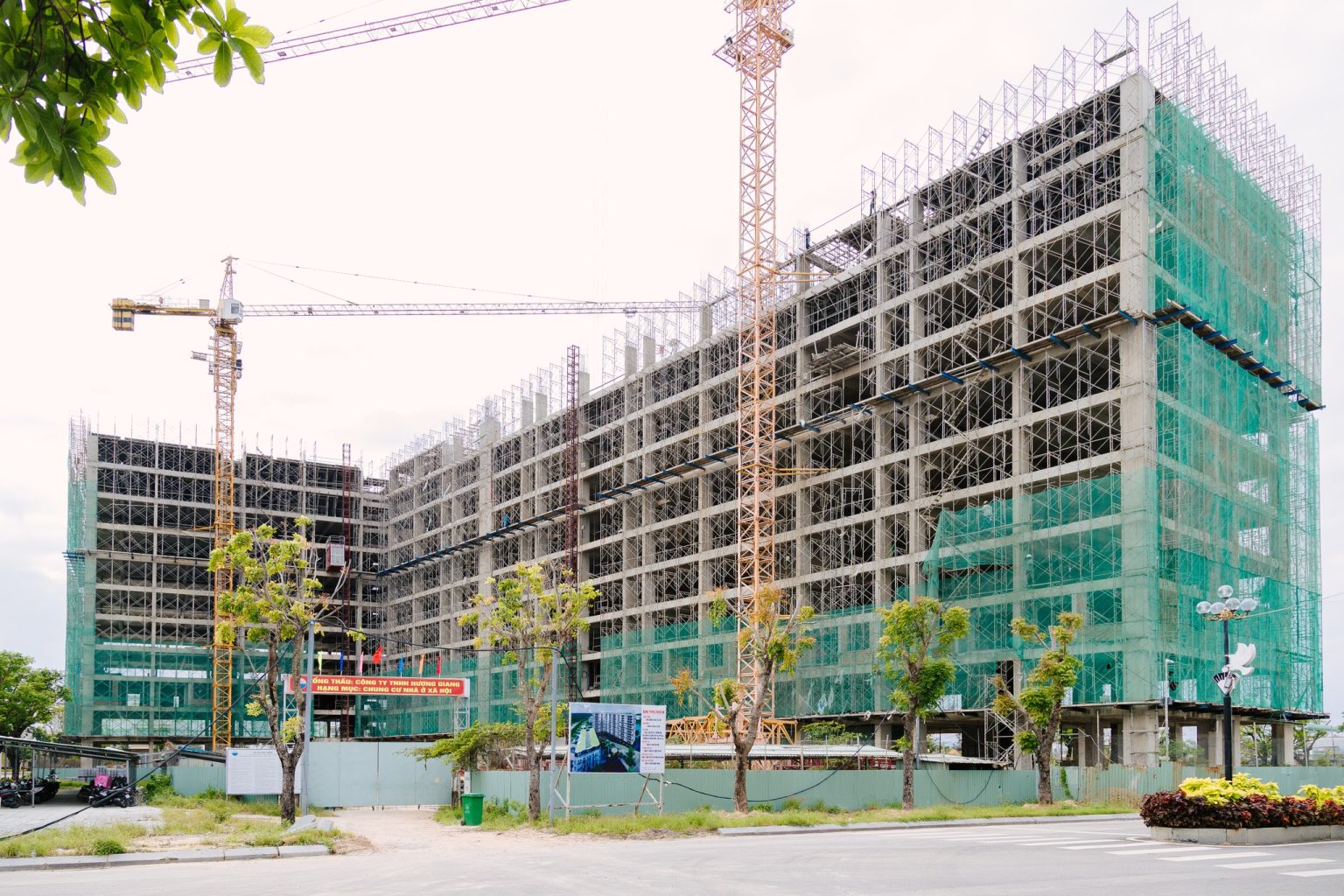 Hình ảnh thực tế thi công NOXH Đại Phú Gia tháng 12/2025